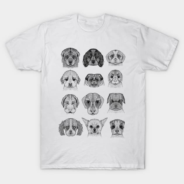 Dogs T-Shirt by msmart